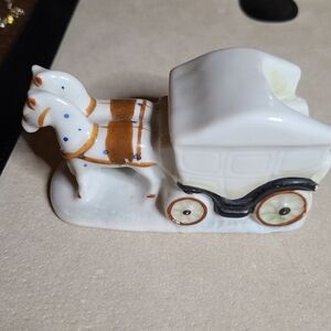 Ashtray  Horses and Carriage Vintage Japan